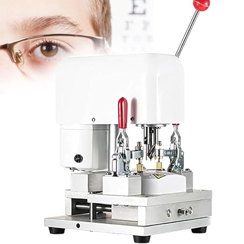 Professionelle Linsenbohrmaschine für Brillen, Präzisions-3-Lochstanzung mit sicherer Klemmung, wesentliche optische Ausrüstung für Objektivanpassung Professionelle Linsenbohrmaschine für Brillen, Präzisions-3-Lochstanzung mit sicherer Klemmung, wesentliche optische Ausrüstung für Objektivanpassung von Generisch