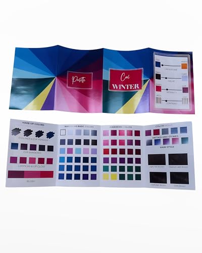 Professionelle Palette Armocromia 12 + 4 – komplette Untergruppen / Einzelpalette – 3er-Set – Set mit 16 Stück / Maison Image Academy (Cool Winter – 1 Pad) von Generisch