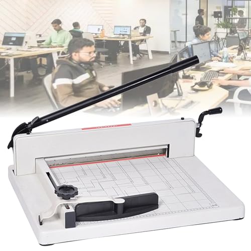 Professioneller Guillotine-Papierschneider, manueller Schwerlastschneider zum präzisen Schneiden von Karten, Dokumenten und bedruckten Materialien Professioneller Guillotine-Papierschneider, manueller Schwerlastschneider zum präzisen Schneiden von Karten, Dokumenten und bedruckten Materialien von Generisch