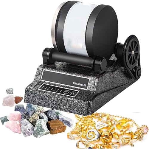 Professioneller rotierender Trinkbecher, elektrisch, 16 W, 2 kg Kapazität, anpassbare Rollengröße 9,2 x 10,5 cm, ideal zum Polieren von Gold, Silber und Jade von Generisch