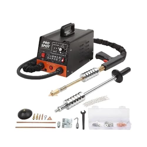 Professionelles Bolzenschweißer-Ausbeulen-Reparaturset, 3 kW Hochleistungs-Punktschweißgerät für Karosseriebeulen, ideal für Auto- und LKW-Reparaturen Professionelles Bolzenschweißer-Ausbeulen-Reparaturset, 3 kW Hochleistungs-Punktschweißgerät für Karosseriebeulen, ideal für Auto- und LKW-Reparaturen von Generisch
