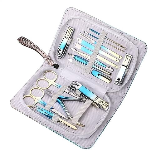 Professionelles Maniküre-Set aus Edelstahl - 13-teiliges Nagelknipser-Set mit Reiseetui für Fellpflege und Pediküre-Pflege Professionelles Maniküre-Set aus Edelstahl - 13-teiliges Nagelknipser-Set mit Reiseetui für Fellpflege und Pediküre-Pflege von Generisch