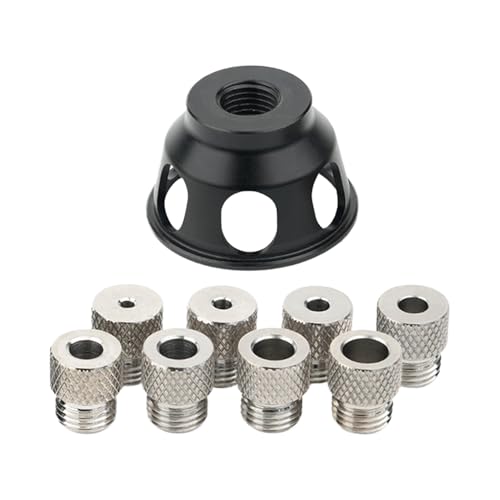 Punch -Locator, Aluminiumlegierung Dübel Bohrer - 3-10 mm Bohrrohrbuchsen, Holzbearbeitungswerkzeug, tragbar Bohrer Locator - Aluminiumlegierung Dübel Drill Guides | 3-10mm Bohrerbuchse, Holzbearbeitu von Generisch
