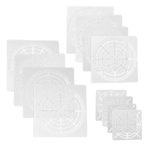 Punktmalerei-Schablonen-Vorlagen-Set, Punktmalerei-Schablonen | 12 Stück Art Dot Painting Tools Schablone,Hochpräzise Dotting-Malwerkzeuge für Leinwand, Möbel, Stein, Metall, Stoff, Wand von Generisch