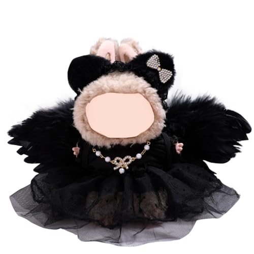 Puppe Original Zubehör 15cm Plüsch Bekleidung, Plüsch Puppen Kleidung Outfit, Mini Kuscheltier Outfit mit DIY Pullover Hoodie Bekleidungszubehör, Ideales Kinder Geschenk (#6) von Generisch