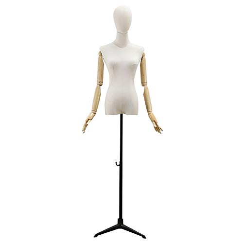 Puppen, Schaufensterpuppenkleid, Torso-Körper mit Kopf, Holzarm, verstellbarer Stativständer, Kleidungsdisplay – weiblicher Puppenhut, 3 Farben Puppen, Schaufensterpuppenkleid, Torso-Körper mit Kopf, Holzarm, verstellbarer Stativständer, Kleidungsdisplay – weiblicher Puppenhut, 3 Farben von Generisch