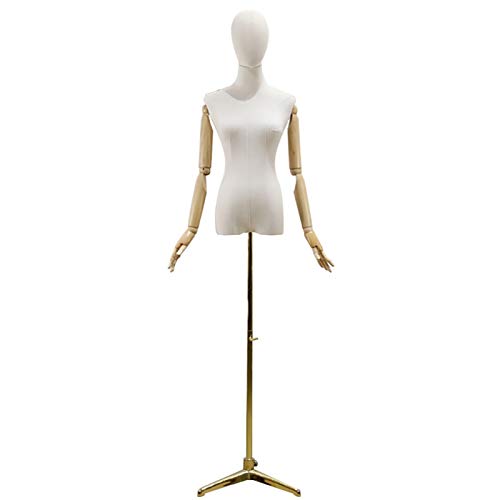 Puppen, Schaufensterpuppenkleid, Torso-Körper mit Kopf, Holzarm, verstellbarer Stativständer, Kleidungsdisplay – weiblicher Puppenhut, 3 Farben Puppen, Schaufensterpuppenkleid, Torso-Körper mit Kopf, Holzarm, verstellbarer Stativständer, Kleidungsdisplay – weiblicher Puppenhut, 3 Farben von Generisch