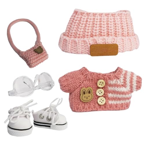 Puppen Accessoires, Häkelset Für Puppenzubehör, Modekleidung Halskette Schuhe Brille Für Kreatives Rollenspiel Kinder Geburtstagsgeschenk Puppen Accessoires, Häkelset Für Puppenzubehör, Modekleidung Halskette Schuhe Brille Für Kreatives Rollenspiel Kinder Geburtstagsgeschenk von Generisch