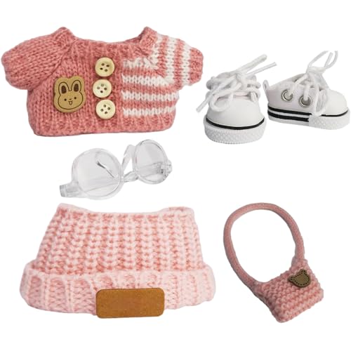 Puppen Accessoires | Puppenzubehör Und Outfit-Set - Handgefertigtes Outfit Mit Schuhen Brille Kette Für Kleinkinder Mädchen Geburtstag Weihnachten Fest Puppen Accessoires | Puppenzubehör Und Outfit-Set - Handgefertigtes Outfit Mit Schuhen Brille Kette Für Kleinkinder Mädchen Geburtstag Weihnachten Fest von Generisch