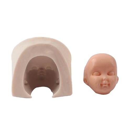 Puppengesichtsform – Silikon-Backform, Ton-Bastelform | Harzguss-Tablett für Fondant, Schokolade, Süßigkeiten, Seife, menschliche Puppenkopf-Formwerkzeug für Kuchendekoration und handgefertigte Puppengesichtsform – Silikon-Backform, Ton-Bastelform | Harzguss-Tablett für Fondant, Schokolade, Süßigkeiten, Seife, menschliche Puppenkopf-Formwerkzeug für Kuchendekoration und handgefertigte von Generisch