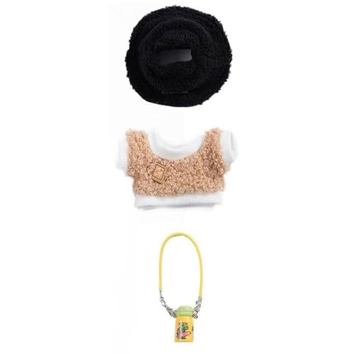 Puppenkleidung & Zubehör für 17 cm Puppen Niedliches Plüschtier Outfit Set Kleidung Mädchen Geburtstagsgeschenk für Mädchen Kinder Geburtstag Urlaub Geschenk Outfits Set Samt Hut + Kleine Kamera + Puppenkleidung & Zubehör für 17 cm Puppen Niedliches Plüschtier Outfit Set Kleidung Mädchen Geburtstagsgeschenk für Mädchen Kinder Geburtstag Urlaub Geschenk Outfits Set Samt Hut + Kleine Kamera + von Generisch