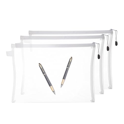 Puzzle-Aufbewahrungstasche, Beutel, Nylon, transparente Reißverschlusstaschen, extra groß, Mehrzweck-Organizer-Taschen für Schulbedarf, Puzzles, Spiele, Kunst und Handwerk von Generisch