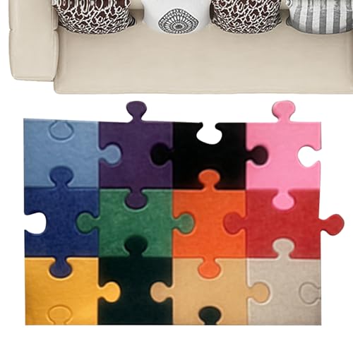 Puzzle-Bodenmatte - 12-teilige Baby Spielmatte Quadrate Filzmatten - Dekorative Bodenfliesen Deko für Schlafzimmer Spielzimmer Kinderzimmer Krabbeldecke Kleinkind Baby Spielbereich Puzzle-Bodenmatte - 12-teilige Baby Spielmatte Quadrate Filzmatten - Dekorative Bodenfliesen Deko für Schlafzimmer Spielzimmer Kinderzimmer Krabbeldecke Kleinkind Baby Spielbereich von Generisch