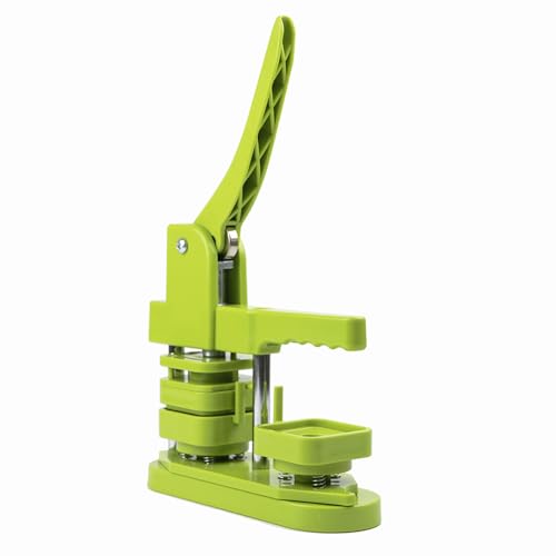 Quadratische Knopf-Maschine, Kühlschrank-Magnet-Knopf-Maschine mit 100 Sets von Knopfzubehörteilen, Pin-Maschine für Kühlschrankmagnet, 50 mm, 1,97 Zoll Handpress-Pin-Abzeichen-Herstellung (grün) Quadratische Knopf-Maschine, Kühlschrank-Magnet-Knopf-Maschine mit 100 Sets von Knopfzubehörteilen, Pin-Maschine für Kühlschrankmagnet, 50 mm, 1,97 Zoll Handpress-Pin-Abzeichen-Herstellung (grün) von Generisch