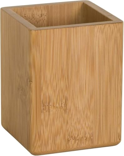 Quadratischer Stifthalter aus Bambus, umweltfreundlicher Schreibtisch-Organizer aus Holz für Bürobedarf, stilvolle Sortierbox, 10,2 x 7,7 x 7,7 cm, Heim- und Bürodekoration Quadratischer Stifthalter aus Bambus, umweltfreundlicher Schreibtisch-Organizer aus Holz für Bürobedarf, stilvolle Sortierbox, 10,2 x 7,7 x 7,7 cm, Heim- und Bürodekoration von Generisch