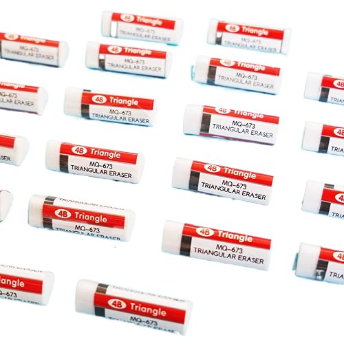 Radiergummi in 4B-Form, für Schüler, Lernen, Schreibwaren für Kinder, Geschenk, Kinder-Radiergummis, Schwarz / Weiß, 1 Stück von Generisch