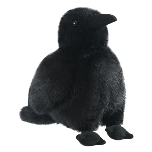 Realistisches Plüschtier - Gefüllte Raven Figur | Schwarzer Vogel Deko Kuscheltier Samtstoff Geschenk Schlafzimmer Kinderzimmer Sammler Wohnzimmer Accessoire Realistisches Plüschtier - Gefüllte Raven Figur | Schwarzer Vogel Deko Kuscheltier Samtstoff Geschenk Schlafzimmer Kinderzimmer Sammler Wohnzimmer Accessoire von Generisch