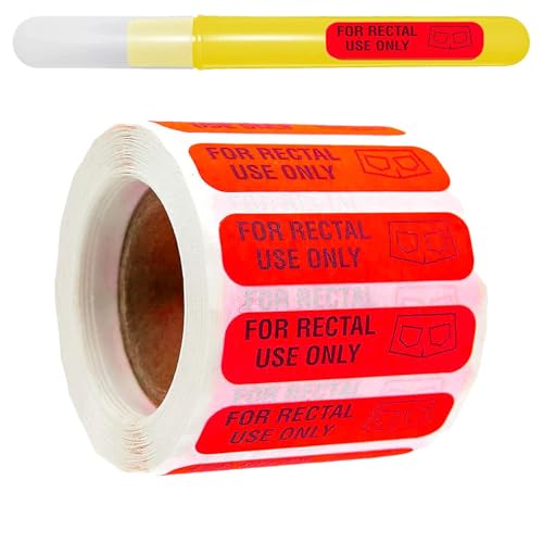 Rechteckige Aufkleber, 500 x permanent klebende Etiketten, humorvolles Gag-Geschenk mit kräftigem Druck, lustiger Warnaufkleber, geeignet für Streiche, Verpackungen, Partys und Witzsammlungen Rechteckige Aufkleber, 500 x permanent klebende Etiketten, humorvolles Gag-Geschenk mit kräftigem Druck, lustiger Warnaufkleber, geeignet für Streiche, Verpackungen, Partys und Witzsammlungen von Generisch