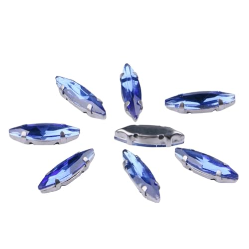 Rechteckige Naturstein-Perlen, Lapislazuli, Amethyst, zentriert, gebohrt, für selbstgemachte Schmuckherstellung, Armbänder, Halsketten, Charms, 4 x 13 mm von Generisch