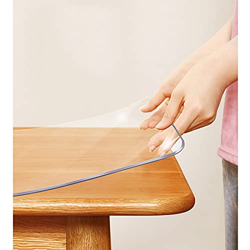 Rechteckige PVC-Tischdecke, rutschfeste, weiche Glasschutz-Pads, 3 mm dick, transparente Tischdecke für Esszimmer, Küche, Schreibtisch, wiederverwendbar, 120 x 120 cm Rechteckige PVC-Tischdecke, rutschfeste, weiche Glasschutz-Pads, 3 mm dick, transparente Tischdecke für Esszimmer, Küche, Schreibtisch, wiederverwendbar, 120 x 120 cm von Generisch