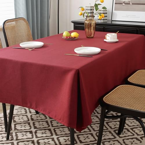 Rechteckige Tischdecke aus Baumwollleinen, 90 x 90 cm, abwischbar, ölbeständig, pflegeleicht, Tischdecke für Küche, Esszimmer, Partys, Veranstaltungen – stilvolle und langlebige Tischdekoration Rechteckige Tischdecke aus Baumwollleinen, 90 x 90 cm, abwischbar, ölbeständig, pflegeleicht, Tischdecke für Küche, Esszimmer, Partys, Veranstaltungen – stilvolle und langlebige Tischdekoration von Generisch