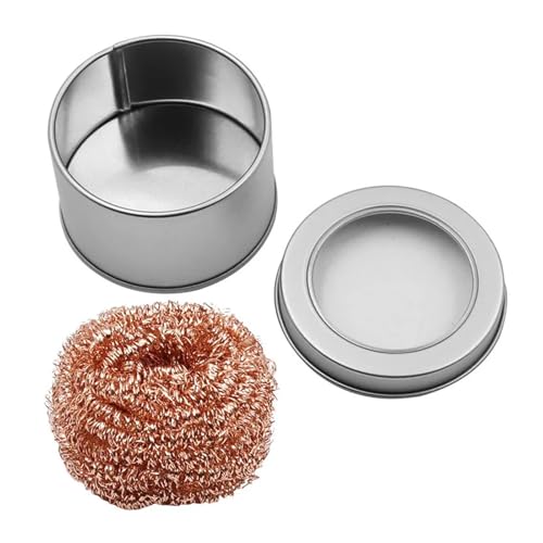 Reiniger Ball Reinigung Entlöten Lötkolben Mesh Filter Düse Spitze Kupfer Draht Metall Schlacke Sauber Bal(A set) von Generisch