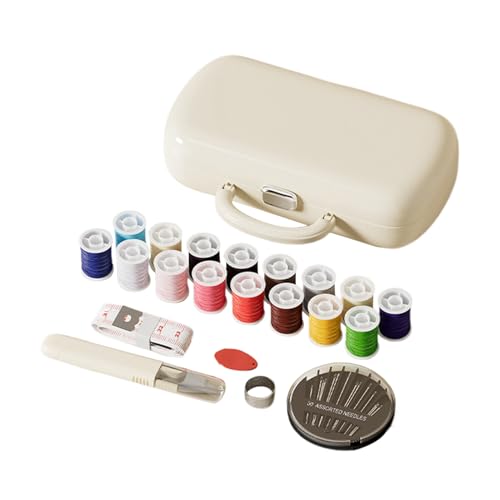 Reise Nähset - Reparaturprojekt Set | Handarbeitszubehör Mit Doppelschicht-Etui, Schere, Faden, Maßband Für Zu Hause, Unterwegs, Anfänger & Erwachsene Zur Kleiderreparatur von Generisch