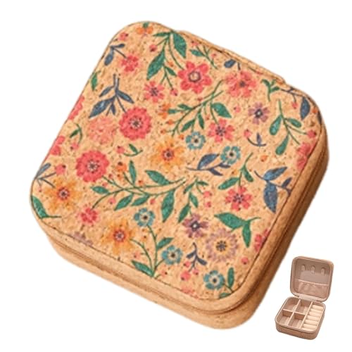 Reise-Schmuckschatulle, tragbare Retro-Reise-Aufbewahrungsbox, Schmuckbox, kleiner Stoff-Schmuck-Organizer, kreatives Reisezubehör für Ohrringe Reise-Schmuckschatulle, tragbare Retro-Reise-Aufbewahrungsbox, Schmuckbox, kleiner Stoff-Schmuck-Organizer, kreatives Reisezubehör für Ohrringe von Generisch