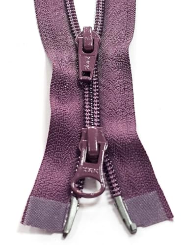 Reißverschluss 2-Wege teilbar Spirale 6mm Kette 70cm 863 aubergine Reißverschluss 2-Wege teilbar Spirale 6mm Kette 70cm 863 aubergine von Generisch