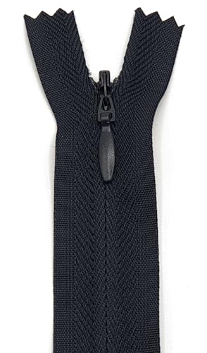 Reißverschluss Nahtverdeckt 22cm / 40 cm / 60 cm (071 Tiefblau, 40 cm) von Generisch