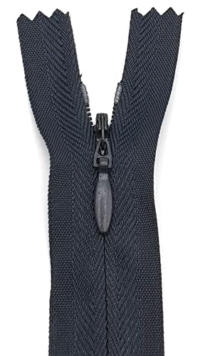Reißverschluss Nahtverdeckt 22cm / 40 cm / 60 cm (156 Anthrazit Grau, 60 cm) von Generisch