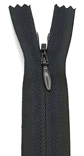 Reißverschluss Nahtverdeckt 22cm / 40 cm / 60 cm (233 Dunkelblau, 22 cm) von Generisch