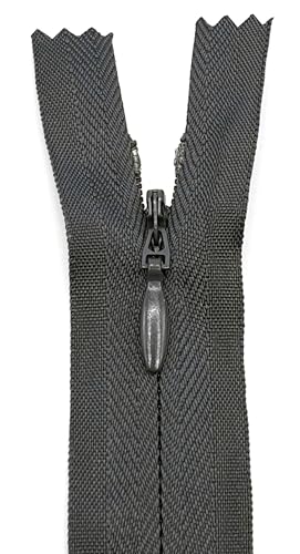 Reißverschluss Nahtverdeckt 22cm / 40 cm / 60 cm (301 Dunkelgrau, 60 cm) von Generisch