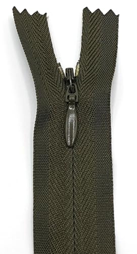 Reißverschluss Nahtverdeckt 22cm / 40 cm / 60 cm (305 Olivgrün, 60 cm) von Generisch