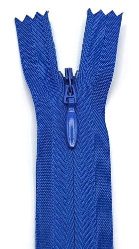 Reißverschluss Nahtverdeckt 22cm / 40 cm / 60 cm (557 Blau, 60 cm) von Generisch