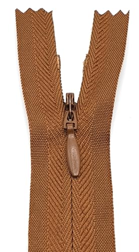 Reißverschluss Nahtverdeckt 22cm / 40 cm / 60 cm (859 Braun, 40 cm) von Generisch