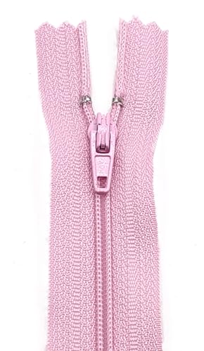 Reißverschluss Nichtteilbar für Hose, Rock 20cm / 40 cm / 60 cm (207 Altrosa, 40 cm) von Generisch