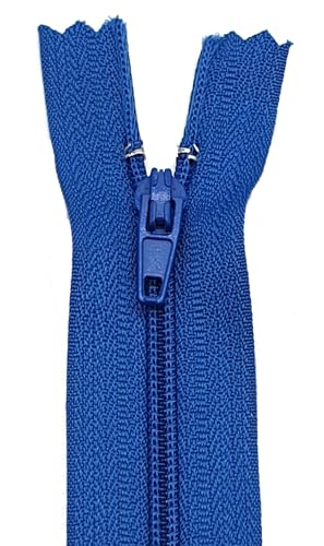 Reißverschluss Nichtteilbar für Hose, Rock 20cm / 40 cm / 60 cm (557 Blau, 20 cm) von Generisch