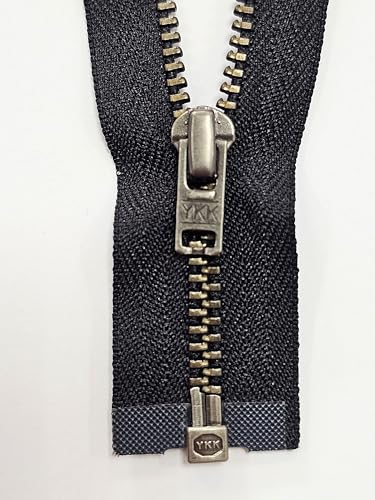 Reißverschluss teilbar Metall 3mm fein brüniert Verzahnung 65cm schwarz Reißverschluss teilbar Metall 3mm fein brüniert Verzahnung 65cm schwarz von Generisch
