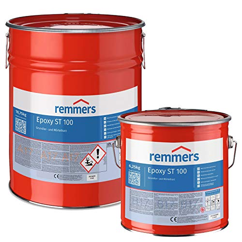 Remmers Epoxy ST 100 - Transparentes Epoxidharz für Grundierung, Mörtel, Fließbeläge - Hohe mechanische und chemische Beständigkeit (10, Kilogramm) von Generisch