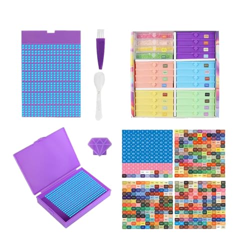 Rhinestone Kunst Aufbewahrung - Strassstein Zubehör Aufbewahrungsständer,Werkzeugboxen Tablett Organizer Für Jugendliche Erwachsene Bastler Rhinestone Kunst Aufbewahrung - Strassstein Zubehör Aufbewahrungsständer,Werkzeugboxen Tablett Organizer Für Jugendliche Erwachsene Bastler von Generisch