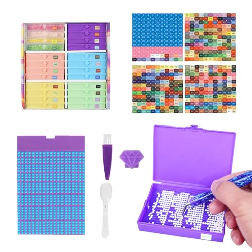 Rhinestone Kunst Aufbewahrung | Strassstein Zubehör Aufbewahrungsständer,Werkzeugboxen Tablett Organizer Für Jugendliche Erwachsene Bastler Rhinestone Kunst Aufbewahrung | Strassstein Zubehör Aufbewahrungsständer,Werkzeugboxen Tablett Organizer Für Jugendliche Erwachsene Bastler von Generisch