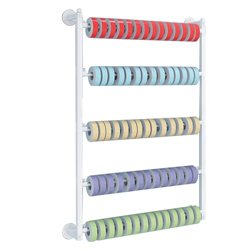 Ribbon Rack – Wandmontierter Einzelhandels-Organizer für Bänder, Krawatten und Geschenkpapier, Krawattenhalter für Zuhause und Einzelhandel Ribbon Rack – Wandmontierter Einzelhandels-Organizer für Bänder, Krawatten und Geschenkpapier, Krawattenhalter für Zuhause und Einzelhandel von Generisch