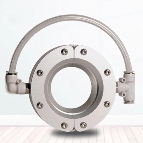 Ring-Luftmesser-Gebläse, Aluminiumlegierung, Super-Luftwischtuch mit 2 Lufteinlässen zum Trocknen von Rohren und Kabeln, kompatibel mit Luftkompressor, geteilte Installation (152 mm) von Generisch