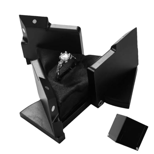 Ringbox für Antragsringe – rotierende Schmuckschatulle, Hochzeitsringhalter, sichere Energiering-Box mit hoher Präzision, Aufbewahrungsbox, Hochzeitszubehör für Weihnachten und Hochzeit, 4,4 x 4,4 x Ringbox für Antragsringe – rotierende Schmuckschatulle, Hochzeitsringhalter, sichere Energiering-Box mit hoher Präzision, Aufbewahrungsbox, Hochzeitszubehör für Weihnachten und Hochzeit, 4,4 x 4,4 x von Generisch