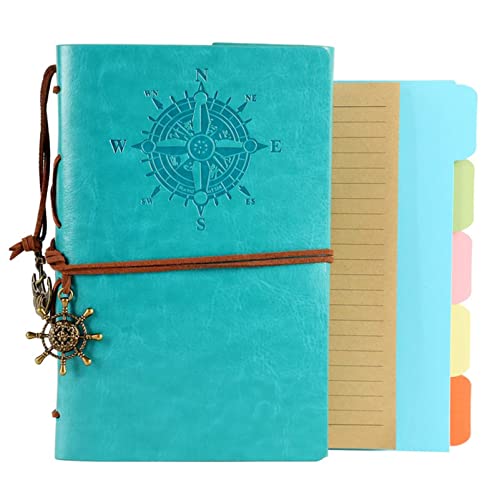 Ringbuch A6 PU Leder Binder Budget 6 Ring Notebook Cover Planer Reisetagebuch, nachfüllbares Notizbuch mit linierten Seiten und 5 Trennblättern Binder Ringbuch A6 PU Leder Binder Budget 6 Ring Notebook Cover Planer Reisetagebuch, nachfüllbares Notizbuch mit linierten Seiten und 5 Trennblättern Binder von Generisch
