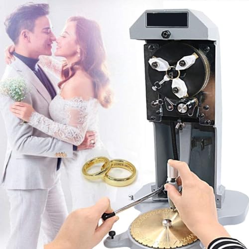 Ringgraviermaschine – Innenring-Gravurwerkzeug mit doppelseitigem Zifferblatt und Standard-Buchstabenblock (1,5 mm - 2,0 mm) für Schmuck-Personalisierung von Generisch