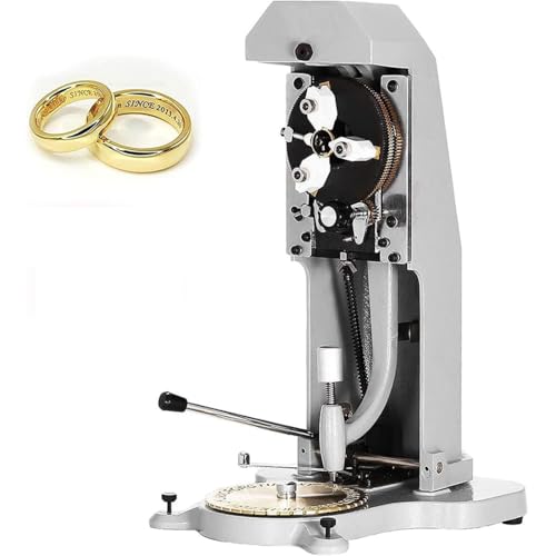 Ringgraviermaschine mit doppelseitigem Zifferblatt und 2 Schriftarten, Präzisions-Innenring-Gravurwerkzeug für Schmuck-Anpassung von Generisch