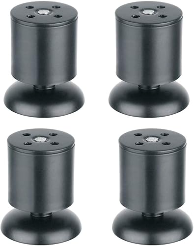 Robuste Edelstahl-Stützbeine für TV-Ständer, Weinregal, Glastisch, verstellbare Höhe 6–25 cm (25 cm) – langlebige Möbelbeschläge, 4 Stück von Generisch