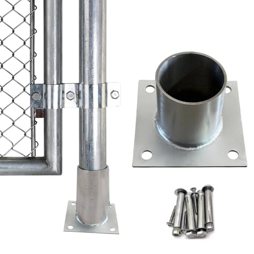 Robuste Pfostenanker mit Schraubensets, sichere Betonhalterung für Zaunreparatur und Holzpfosten, perfekt für Briefkästen und Rundrohrpfosten von Generisch
